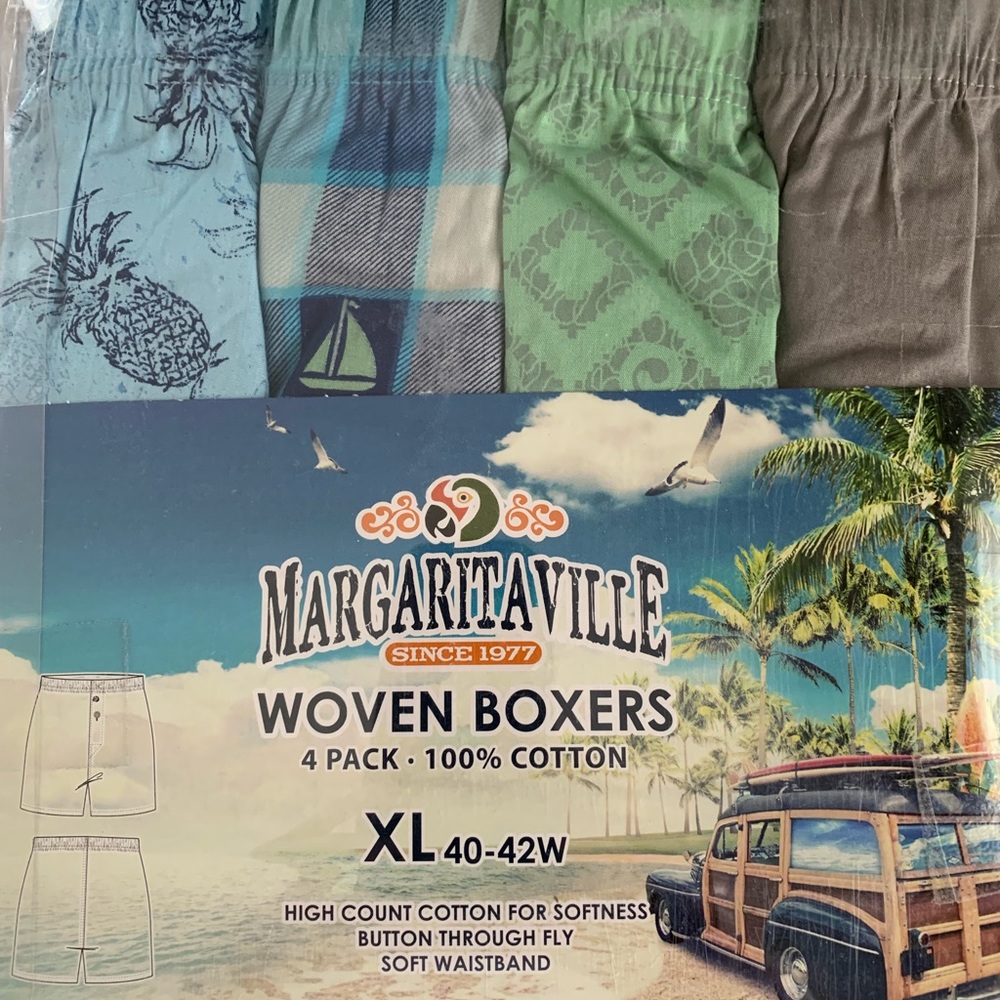 Margaritaville Boxers 4 Pack Size XL New